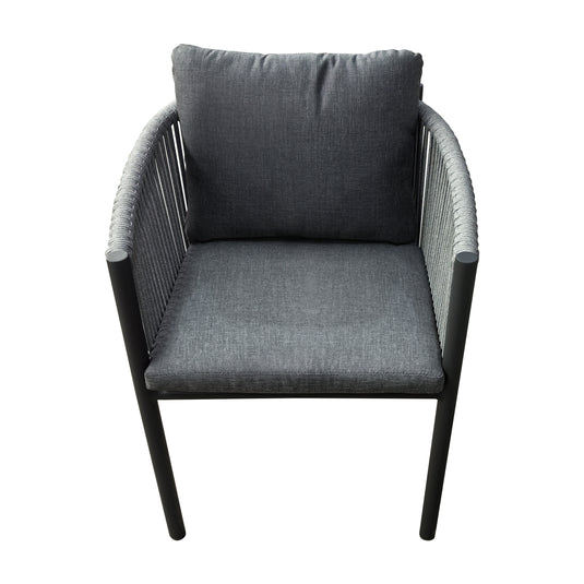 Silla de aluminio TY color carbón - GLA6347510-CH