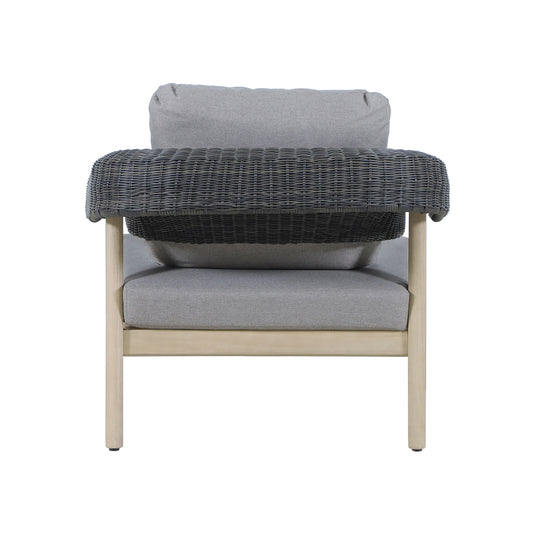 Set triple de madera para exterior Tyler color gris y natural - HUC41271-73-74-76
