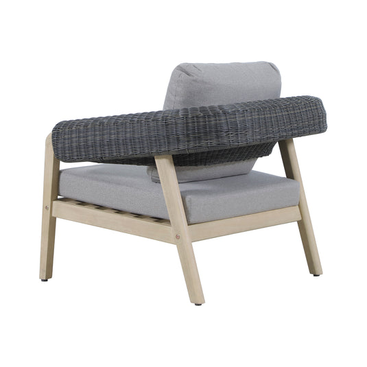 Set triple de madera para exterior Tyler color gris y natural - HUC41271-73-74-76