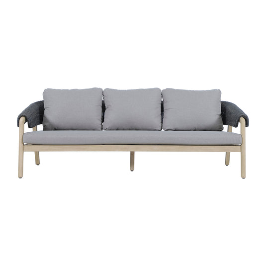 Set triple de madera para exterior Tyler color gris y natural - HUC41271-73-74-76