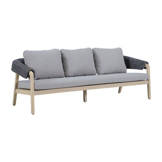 Set triple de madera para exterior Tyler color gris y natural - HUC41271-73-74-76