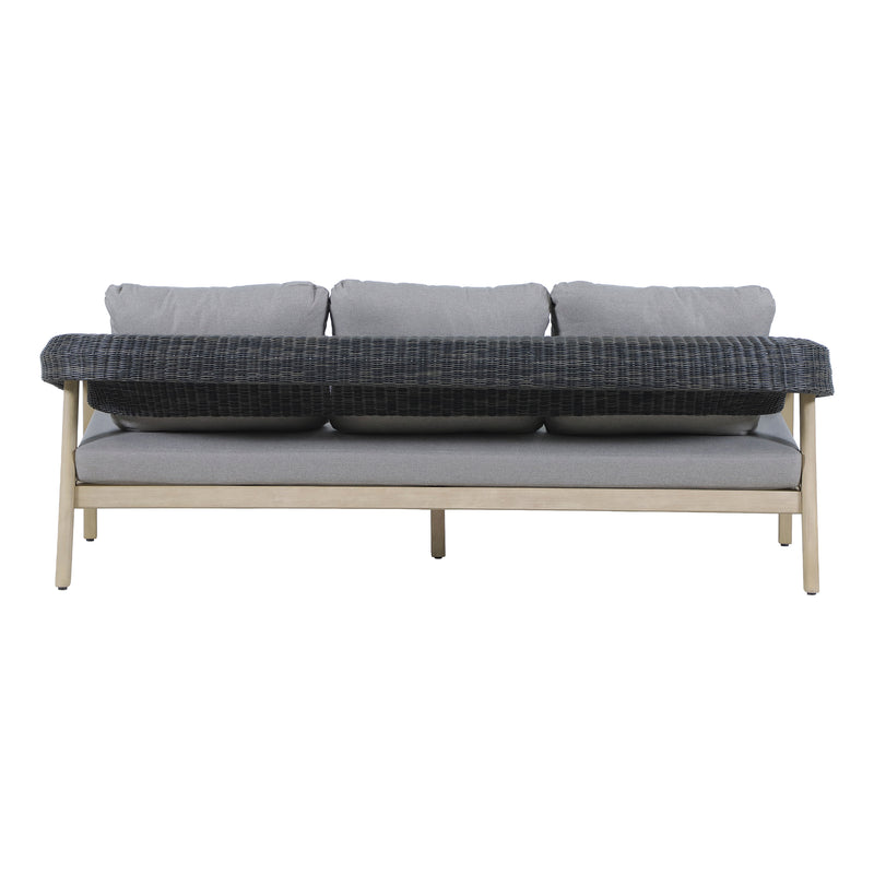 Cargue la imagen en el visor de la galería, Set triple de madera para exterior Tyler color gris y natural - HUC41271-73-74-76
