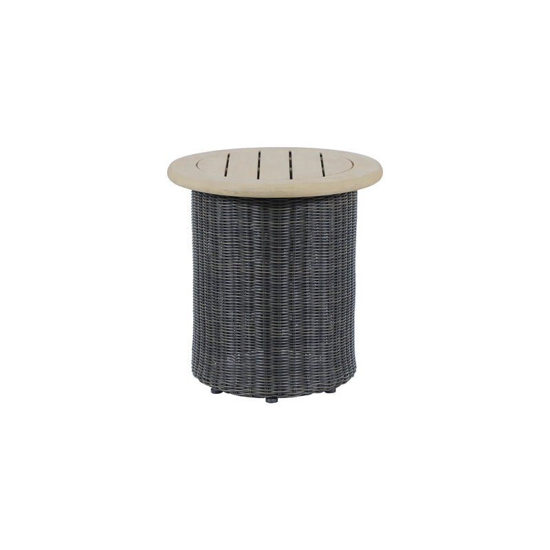 Cargue la imagen en el visor de la galería, Set triple de madera para exterior Tyler color gris y natural - HUC41271-73-74-76
