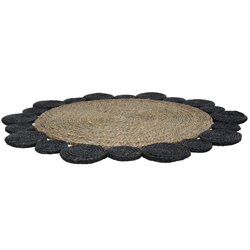 Tapete Tivoli Decorativo Tejido Color Negro&Natural -304269