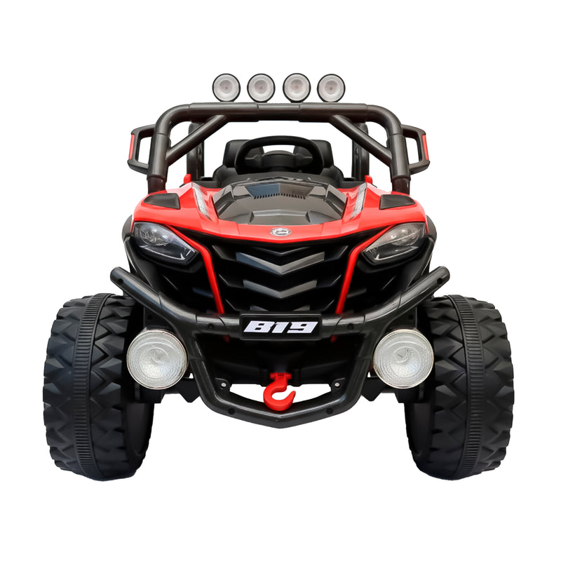 Cargue la imagen en el visor de la galería, Carro eléctrico con control remoto infantil color rojo - UMB819
