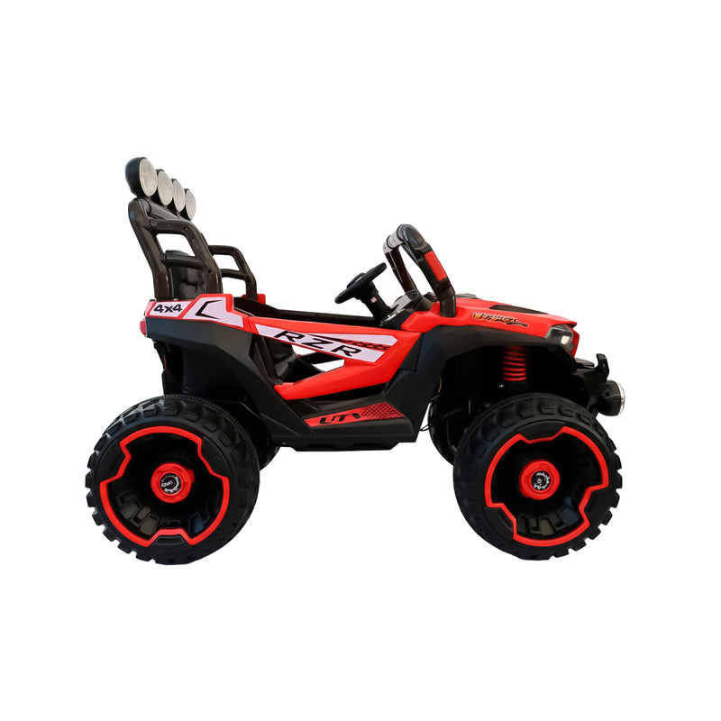 Cargue la imagen en el visor de la galería, Carro eléctrico con control remoto infantil color rojo - UMB819
