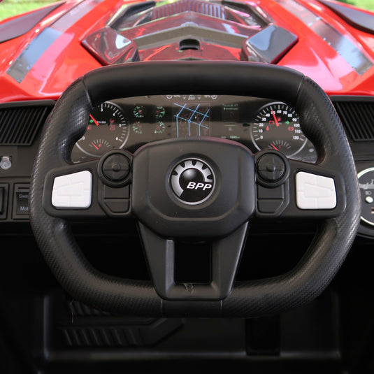 Carro eléctrico con control remoto infantil color rojo - UMB819