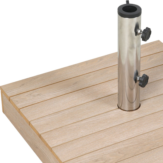 Base para sombrilla UZI color natural estilo madera - 23875AWP