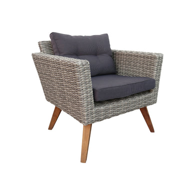 Sillon  de Ratan Color Carbon VITA BISTRO INDIVIDUAL-BIS-S
