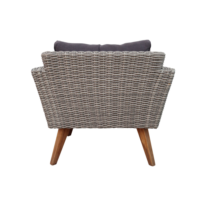 Cargue la imagen en el visor de la galería, Sillon  de Ratan Color Carbon VITA BISTRO INDIVIDUAL-BIS-S
