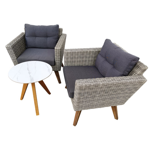 Set Bistro Vita carbon + mesa By