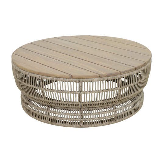 Mesa de centro rendoda 1M Volcano de madera - HUC28511