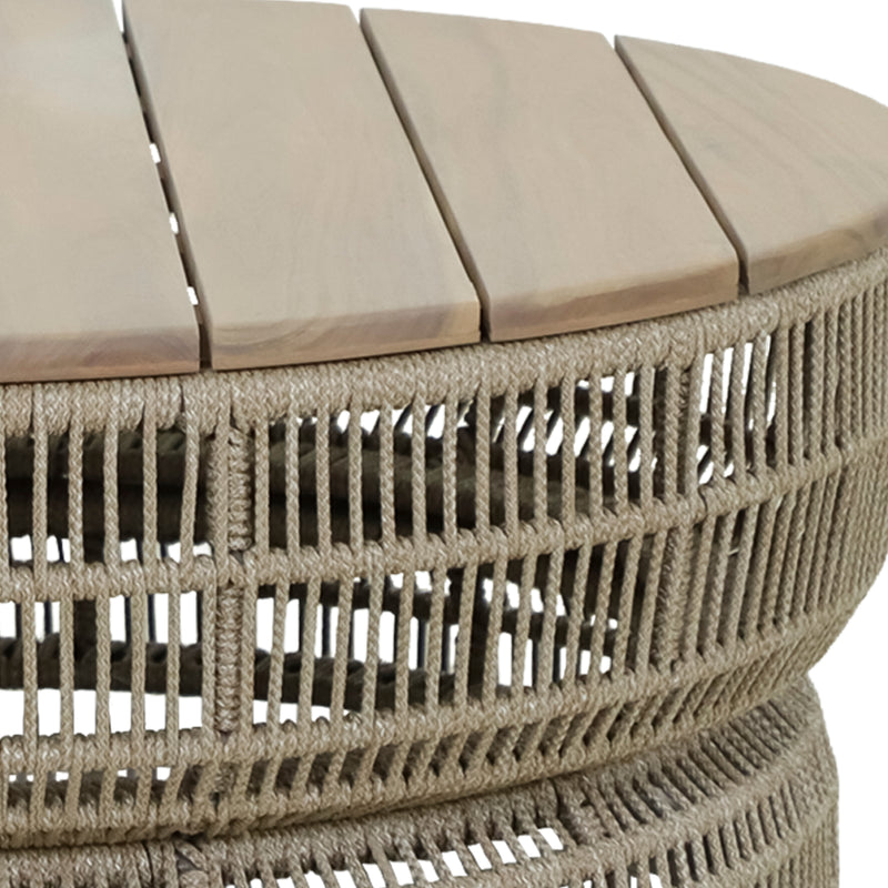 Cargue la imagen en el visor de la galería, Mesa de centro rendoda 1M Volcano de madera - HUC28511
