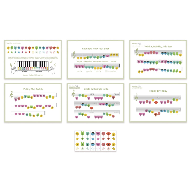 Load image into Gallery viewer, Aqua Green Wooden Children's Piano - W07K031
