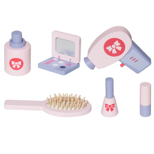 Tocador de madera Infantil color rosa - W08H223