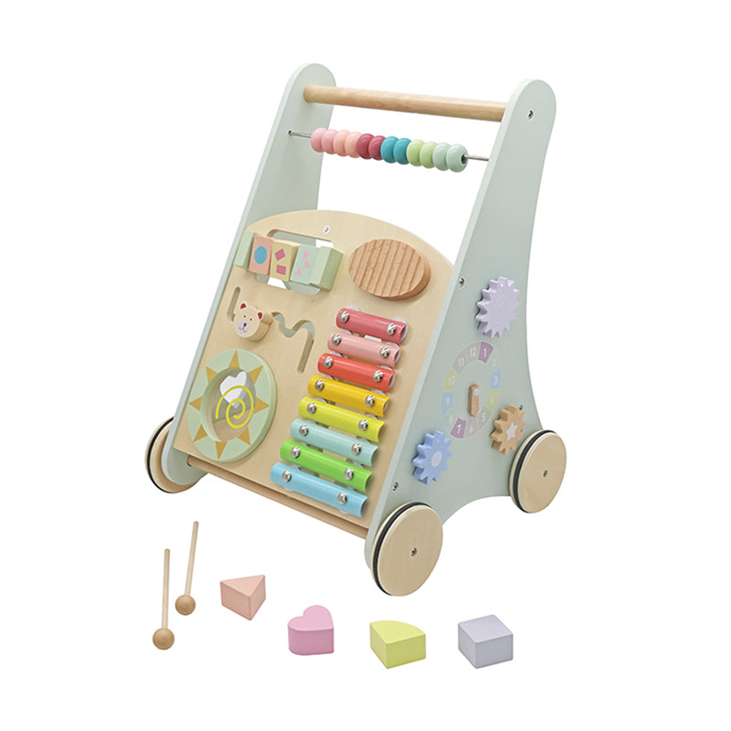 Cargue la imagen en el visor de la galería, Andadera para bebe interactiva de madera - W08J001G-2
