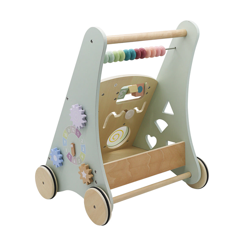 Cargue la imagen en el visor de la galería, Andadera para bebe interactiva de madera - W08J001G-2

