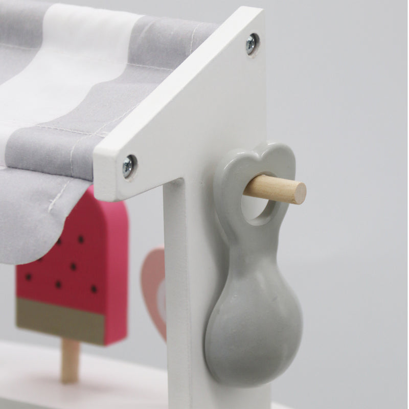 Load image into Gallery viewer, White children's ice cream cart toy - W10A234

