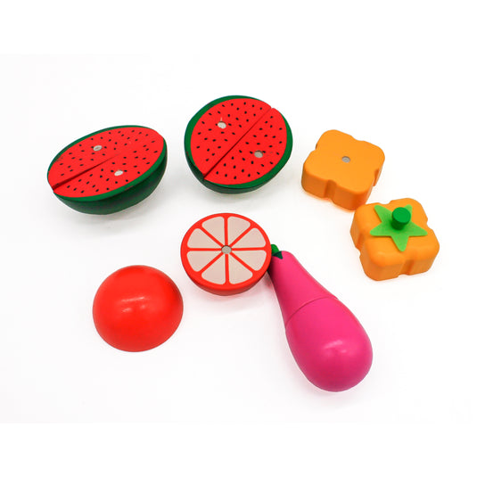 Juego de frutas de madera - W10B224