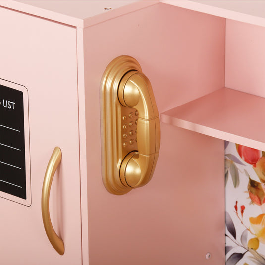 Pink Wooden Children's Play Kitchen - W10C955B