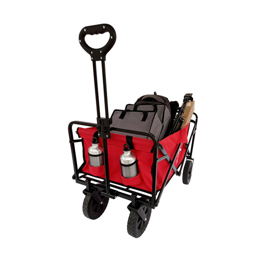 Carrito plegable  Rojo, Vagón portátil de Gran Capacidad Para Exterior WAGON-WG-01