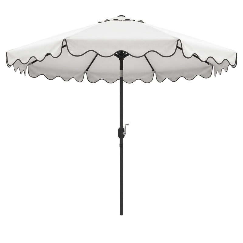 Cargue la imagen en el visor de la galería, Sombrilla de borde Ondulado Wave color Blanco - WAVE-WH
