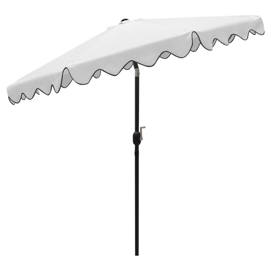 Sombrilla de borde Ondulado Wave color Blanco - WAVE-WH