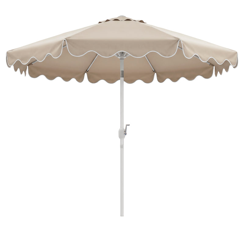 Cargue la imagen en el visor de la galería, Sombrilla de borde Ondulado Wave color Taupe - WAVE-TA
