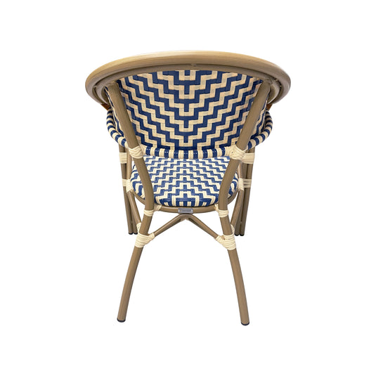 Silla de Rattan para Exterior Color Azul&blanco WILLSI-WILLSI 46 - 9401790000