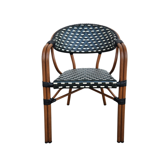 Silla de Rattan para Exterior Color negro&café WILLSI 50 - WIL50