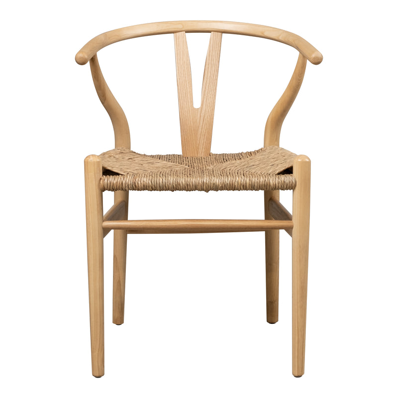 Cargue la imagen en el visor de la galería, Silla de madera para interior Wishbone color Natural - XNR098-B
