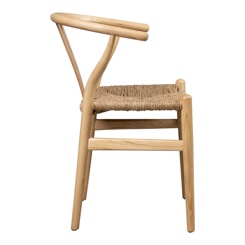 Cargue la imagen en el visor de la galería, Silla de madera para interior Wishbone color Natural - XNR098-B
