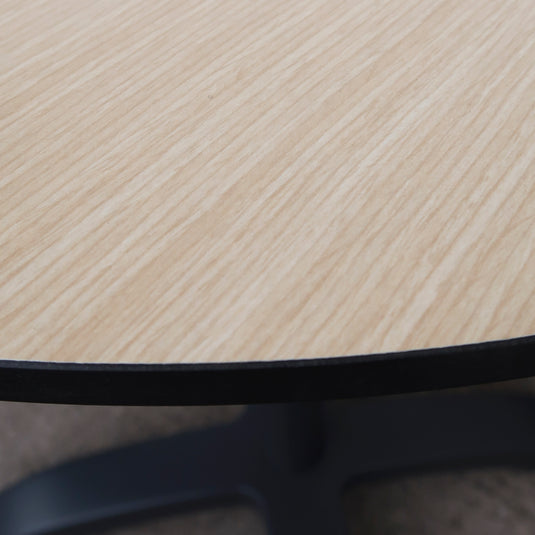 Mesa de Comedor Woodic D342 D70 + base tigre negro - WOOD-TIGRE-D2342