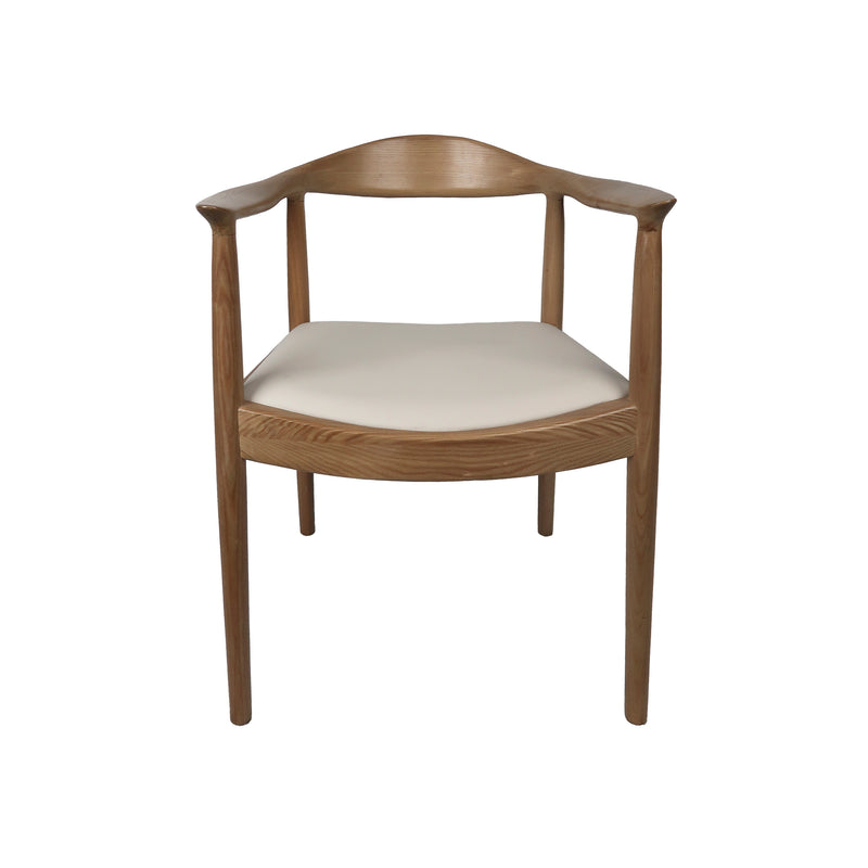 Cargue la imagen en el visor de la galería, Silla de madera para interior XN1748 color natural con beige - XN1748BE
