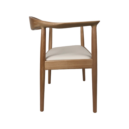 Silla de madera para interior XN1748 color natural con beige - XN1748BE