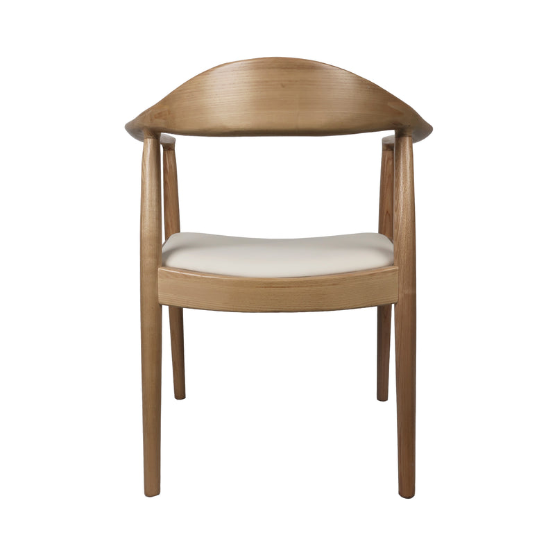 Cargue la imagen en el visor de la galería, Silla de madera para interior XN1748 color natural con beige - XN1748BE
