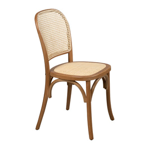 Silla para interior de madera XN1931 color café claro- XN1931