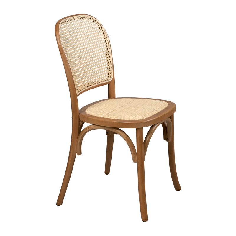 Cargue la imagen en el visor de la galería, Silla para interior de madera XN1931 color café claro- XN1931
