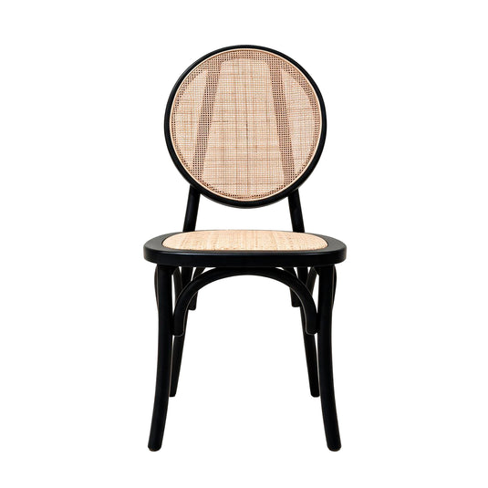 Silla de madera para interior XN1961A color Negro & Natural - XN1961A