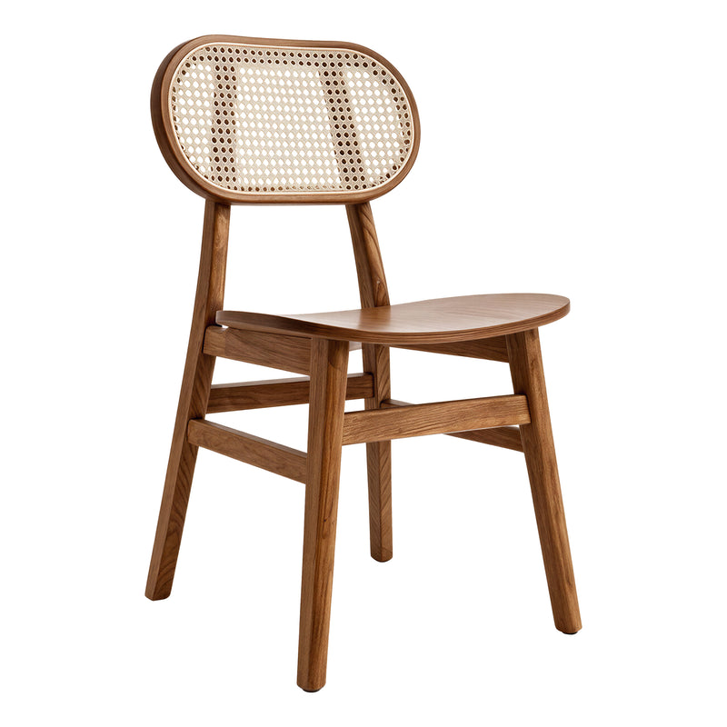Cargue la imagen en el visor de la galería, Silla de madera para interior XN1967WAL color Walnut - XN1967WAL
