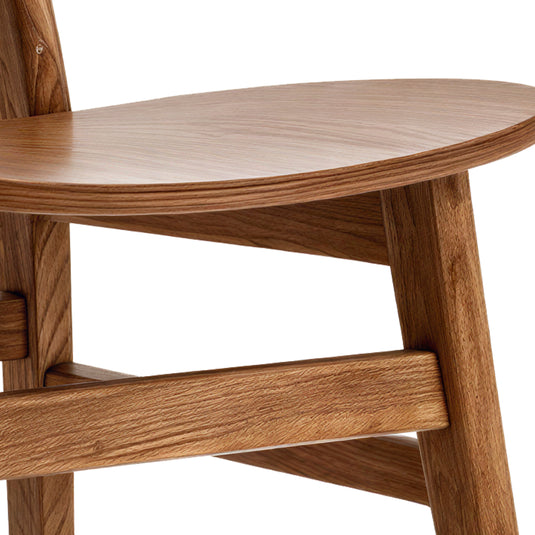 Silla de madera para interior XN1967WAL color Walnut - XN1967WAL