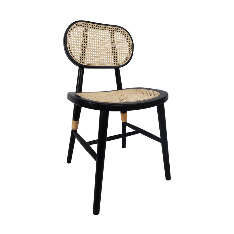 Cargue la imagen en el visor de la galería, Silla de madera para interior XN1969A color Negro - XN1969A
