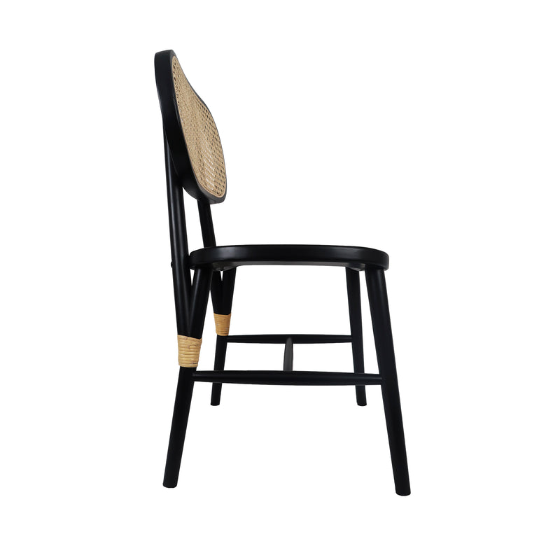 Cargue la imagen en el visor de la galería, Silla de madera para interior XN1969A color Negro - XN1969A
