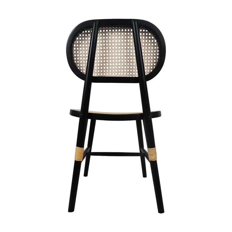 Cargue la imagen en el visor de la galería, Silla de madera para interior XN1969A color Negro - XN1969A
