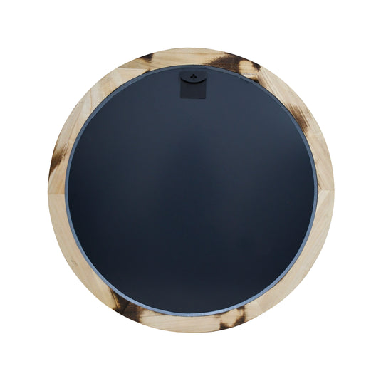 Espejo Decorativo tipo ventana XOX color café Diám. 80 cms -XOX-CA