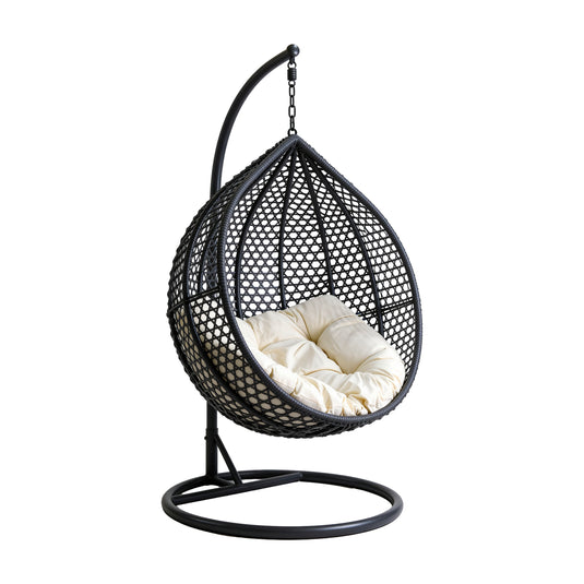 Columpio individual Y9104B color gris oscuro  - Y9104B