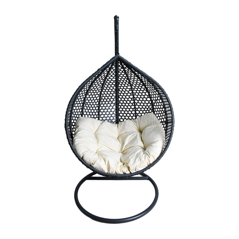 Cargue la imagen en el visor de la galería, Columpio individual Y9104B color gris oscuro  - Y9104B
