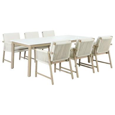 Comedor Zulu 2.1M + 6 sillas Zulu - HUC38523-SEIS