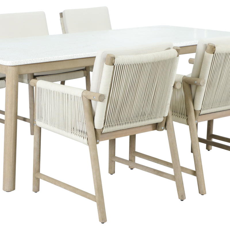 Cargue la imagen en el visor de la galería, Comedor Zulu 2.1M + 6 sillas Zulu - HUC38523-SEIS
