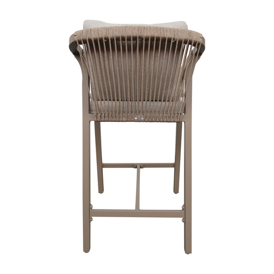 Silla Alta ANCONA para  Exterior e Interior  de Aluminio  Color Champagne - GL3A667219KD